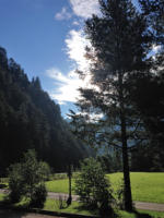 Schönauer Hof - Morgens vor dem Hotel