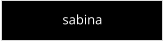 sabina