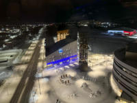 Blick auf das neue Stadtzentrum