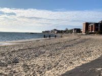 Strand am Zentrum von Wyk