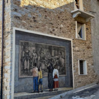 Wandmalerei in Fonni